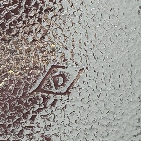 Vintage Antique Art Deco Powder Box Glass w/ metal lid - Made in Canada - Picture 5 of 6